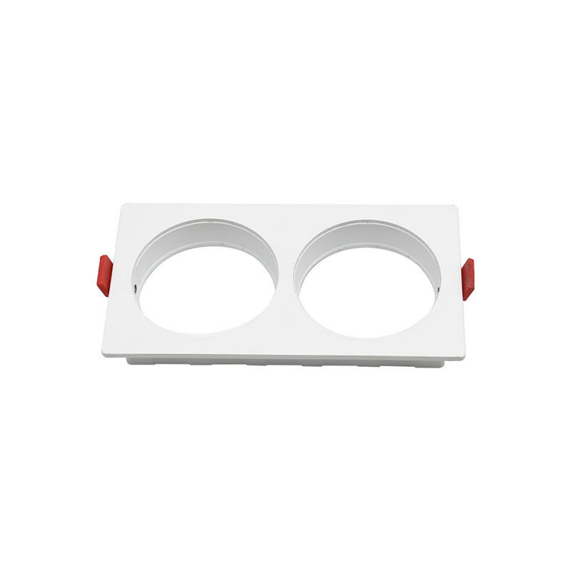 Instalaciones de iluminación de bombillas de aleación de aluminio Accesorios de lámparas encasilladas para focos LED GU10 MR16