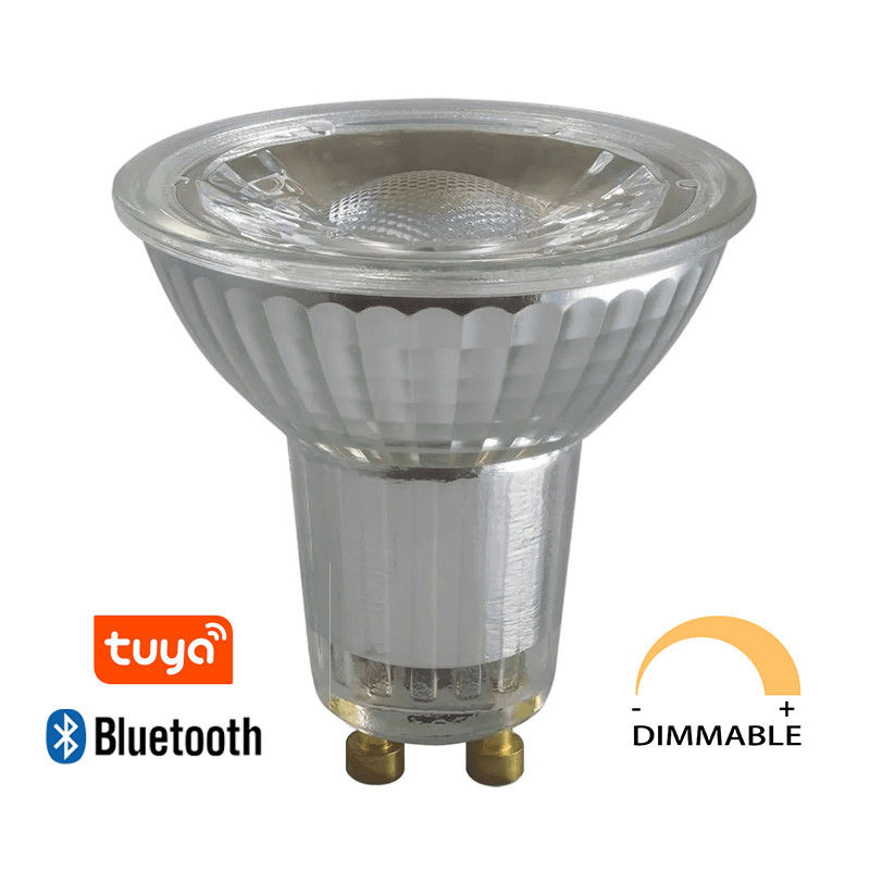 Teco WIFI Control Inteligente de Bajo Watt Gu10 bombillas Tuya CCT Color 5W Ra80 Dimmable larga vida