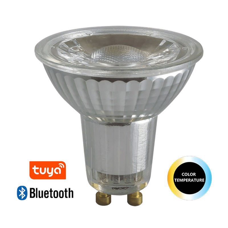 Teco WIFI Control Inteligente de Bajo Watt Gu10 bombillas Tuya CCT Color 5W Ra80 Dimmable larga vida