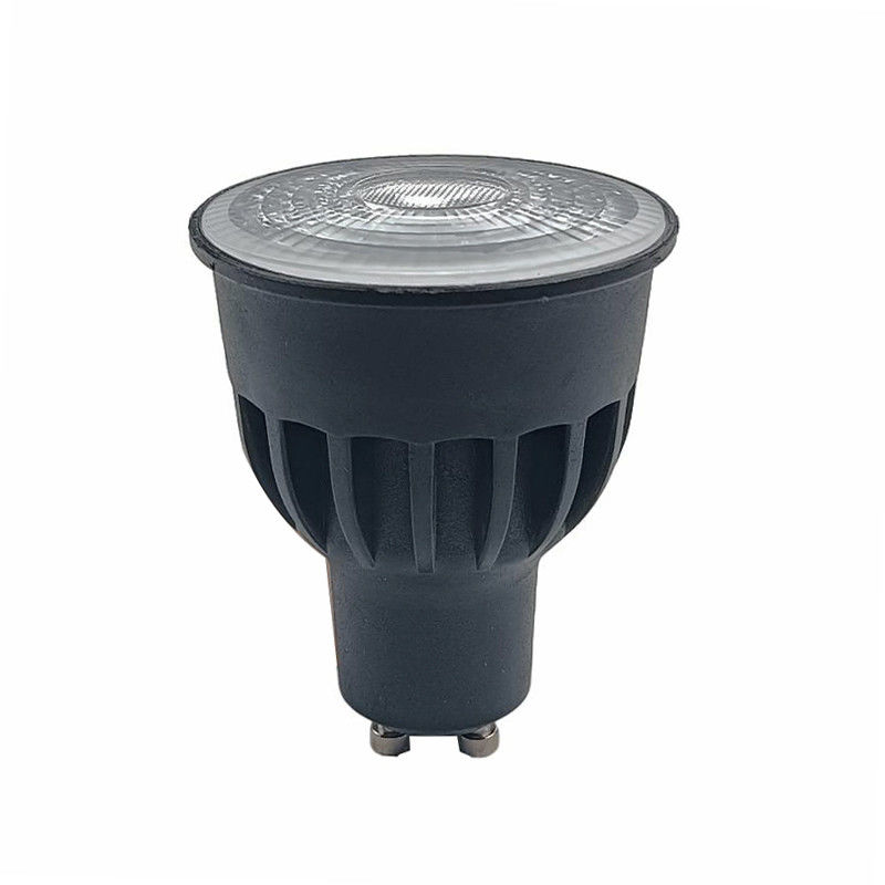 Luz no atenuable 8w GU10 bombillas LED interior negro GU10 foco de luz 24D ángulo de haz 630 Lm