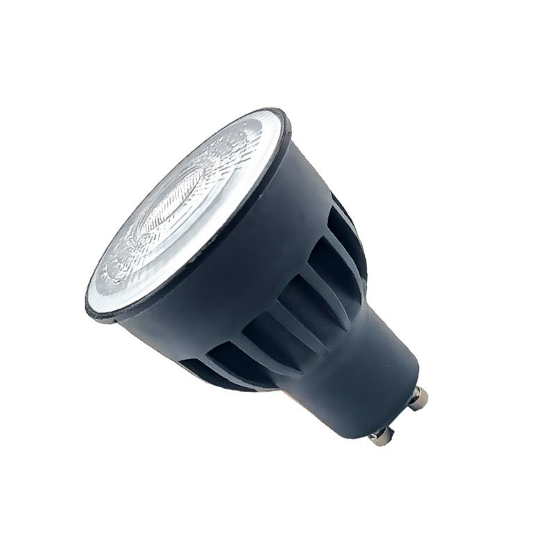 Luz no atenuable 8w GU10 bombillas LED interior negro GU10 foco de luz 24D ángulo de haz 630 Lm