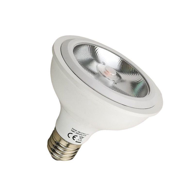 1200lm 10w 24 grados PAR30 bombillas LED 3000k color blanco cálido con base de tornillo E27