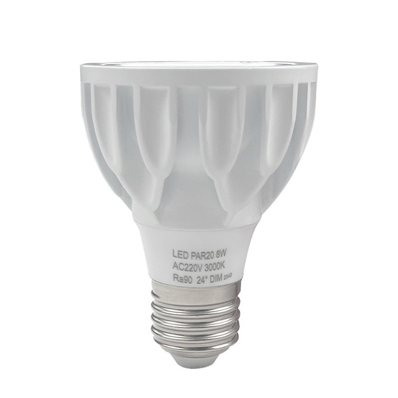 Par20 bombilla de luz de punto 8w 36 grados 3000k E27 Triac oscurecimiento PAR 20 bombillas LED
