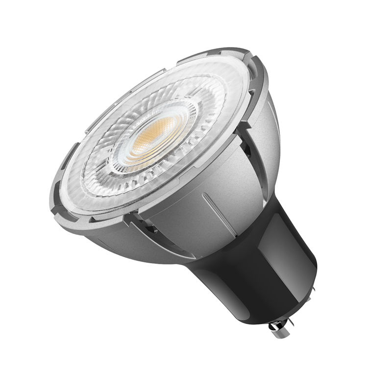 Bombilla LED GU10 de 7,5W, ángulo de haz de 24°, temperatura de color ajustable en 3 pasos 1700K-2600K-5000K, interruptor de pared, no regulable
