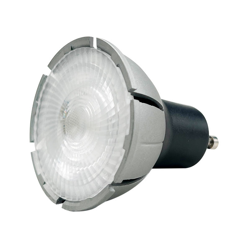 Bombilla LED GU10, 7.5W, ángulo de haz de 60°, temperatura de color ajustable en 3 pasos (1700K-2600K-5000K), interruptor de pared, carcasa metálica no regulable, 230V