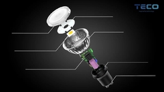 7.5W 3000K LED GU10 focos bombillas blancas calientes 230V con zoom Ra98 con atenuación